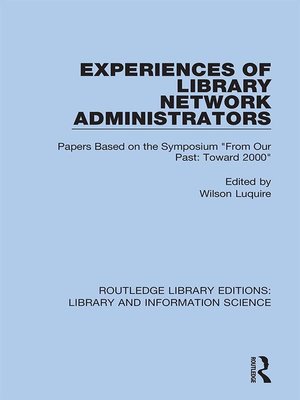 cover image of Experiences of Library Network Administrators